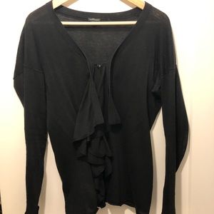 Black knit Club Monaco cardigan size M